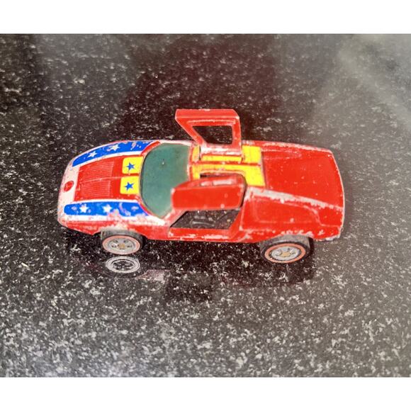 1970 HOT WHEELS REDLINE RED ENAMEL MERCEDES BENZ C-111 Hong Kong - Picture 3 of 4